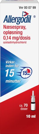 Allergodil Næsespray 4 mg/dosis 10 ml, Medicin & Pleje, Medicin & Pleje, Allergi