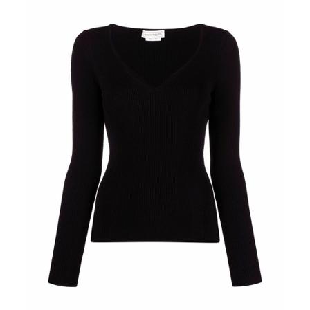 Alexander McQueen, Blouses Zwart, Dames, Maat:M,stretch