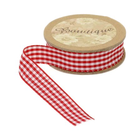 Trend-Tex Dekorationsband, 15 mm, 5 meter, rutigt Sytillbehör ONESIZE