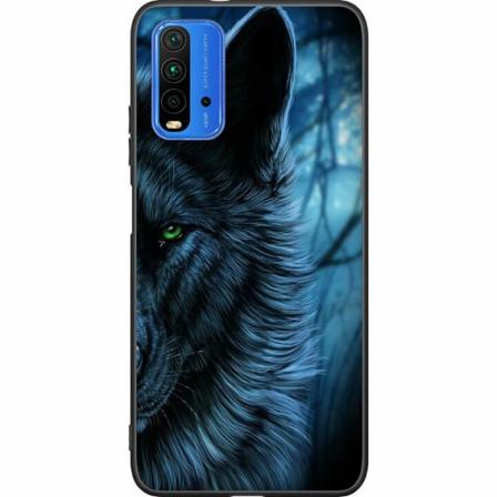 Xiaomi Redmi 9t Svart Skal Wolf / Varg