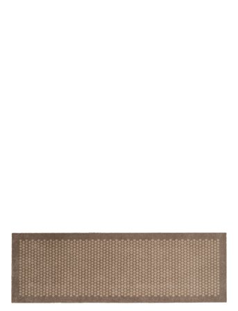 tica copenhagen Floormat Polyamide, 200X67 Cm, Dot Design - Beige - 200X67X0.7CM