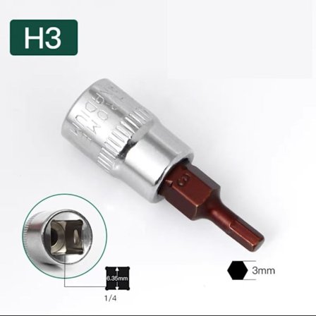 6 stk. sekskantet bits-sæt Skruetrækker-bit-fatninger 2 2