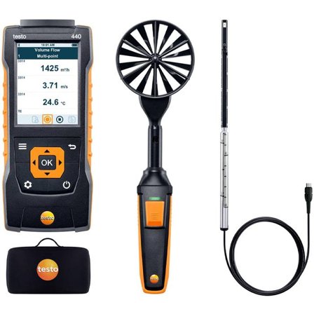 Testo 440 Kombimätset för luftflöde, med Bluetooth, Mätinstrument