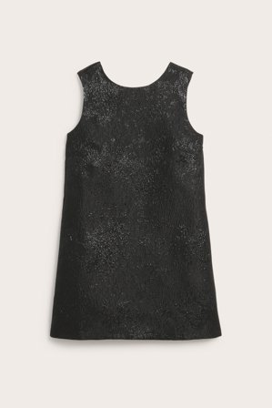 Kappahl | Brokatowa sukienka z kokardą | Czarne