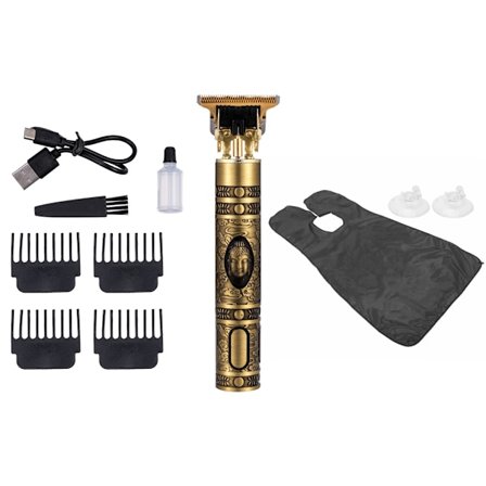 Hår & Skäggtrimmer Deluxe Kit + Gratis rakförkläde - Buddha
