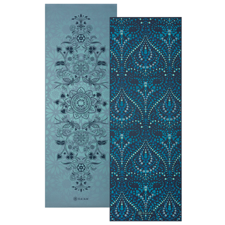 Gaiam Yogamåtte 6 mm Blå