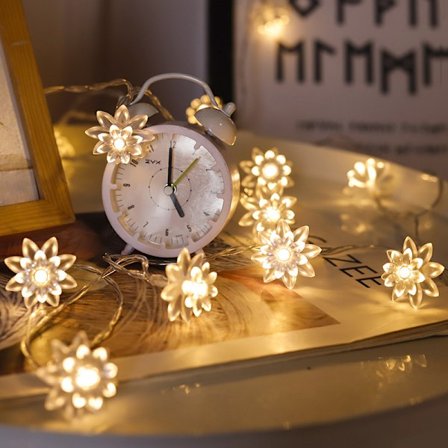 *Lotus LED-ljusslinga juldekoration ljusslinga konstdek*