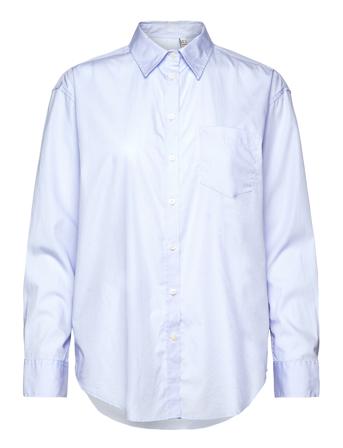 Rel Poplin Shirt Langermet Skjorte Blå GANT*Betinget Tilbud