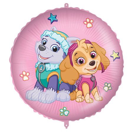 Paw Patrol Skye & Everest Folieballong 46 cm - Paw Patrol Kalas Dekoration - Kalaslagret.se