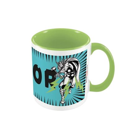 Thor Färgad Inre Inre Två Ton Mugg En Storlek Grön/Blå/Svart