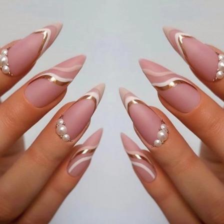 Manikyr Golden Wave Pearl Nagellapp 24st