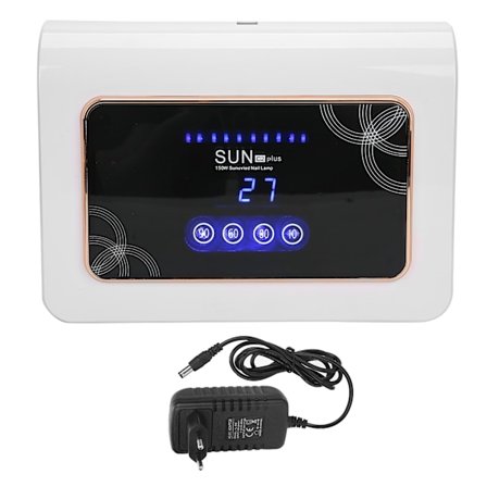 150W LED UV-nagellampa med timer, gelpolish-härdningsmaskin (guldkant)