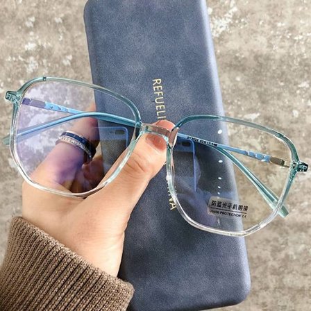 Anti-Blue Light Glasses Oversized Eyeglasses BLÅ Blue