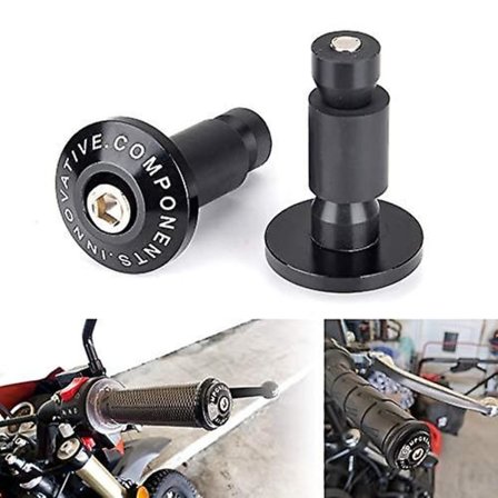 Motorcykel 7/8" Styrvægte Styrgrebshætte Anti-vibrationsprop Passer til Yamaha Kawasaki Dirt Bike (rød)