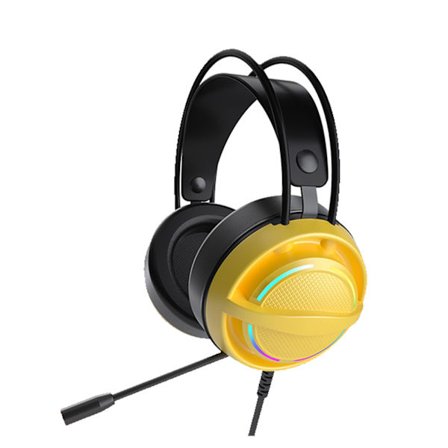 PSH-100 Gaming Headset med Mikrofon RGB Trådbundna Hörlurar 7.1 Surroundljud Datorspel Hörlurar för PC Laptop