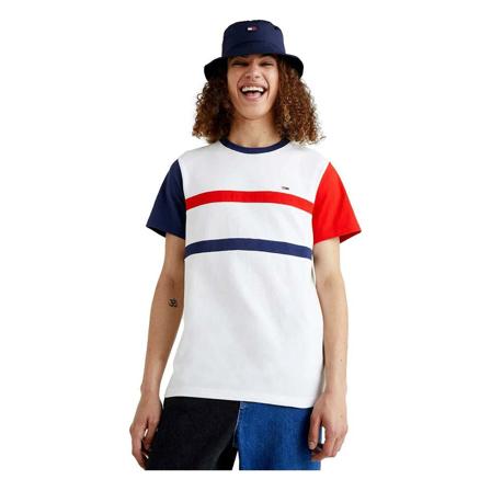 Tommy Hilfiger, T-Shirts Biały, Mężczyzna, Rozmiar: L