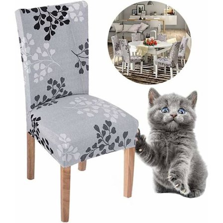 BETTE Stretch Stolseter 4 Stykker Høy Rygg Elastiske Stolseter Trekk