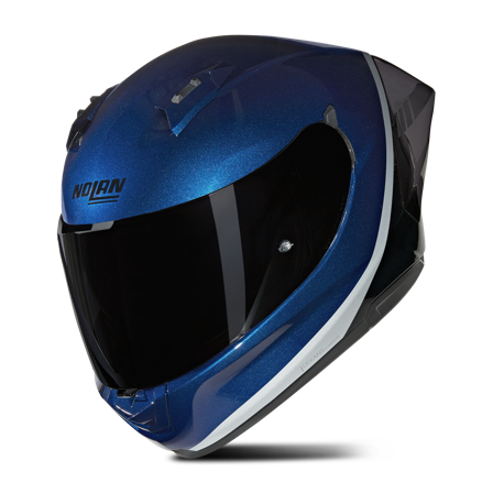 Casco Integral Nolan N60-6 Sport Perlado Azul/Negro/Plateado M