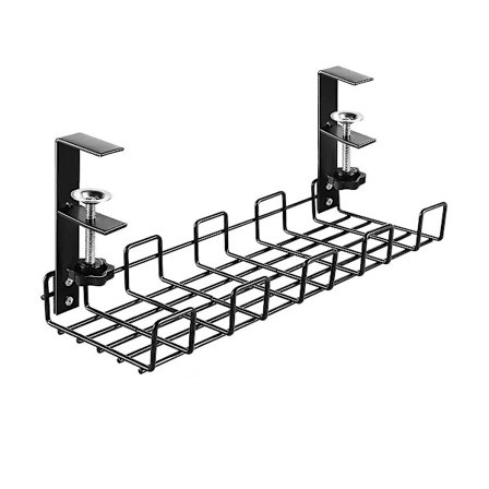 Kabelbricka Under Skrivbord, Under Skrivbord, Kabelhållare Ingen Borrning Krävs Enkel Installation Tråd Org