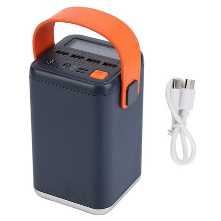 Bärbar kraftstation multifunktionell Stöder 18W dubbelriktad snabbladdning utomhuskraftverk blå