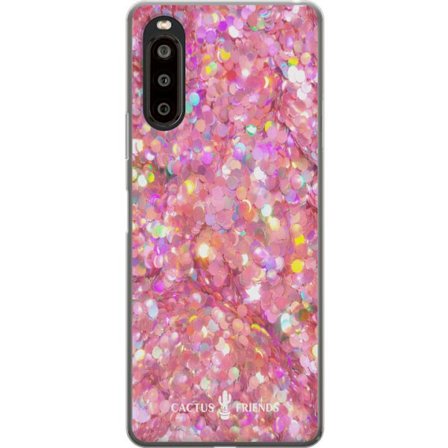 Kompatibelt Mobildeksel til Sony Sony Xperia 10 II Cactus and Friends – PinkGlitter