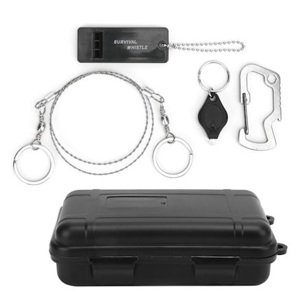 Utendørs vanntett lufttett oppbevaringsboks for EDC-overlevelsesfyrstikker og små verktøy