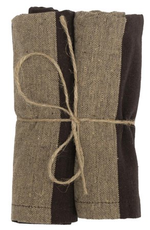 Gustav Ovland Cultra Servietter Brun 2pk