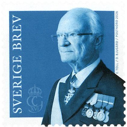 Sverige - Dagligmærke Kong Carl XVI Gustav - Postfrisk frimærke