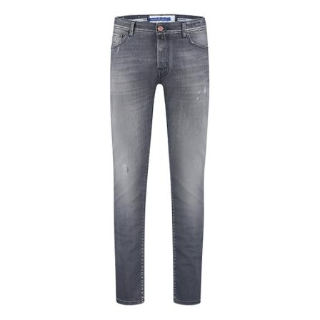 Jacob Cohën, Trousers Denim Nick Slim Grijs, Heren, Maat:W36