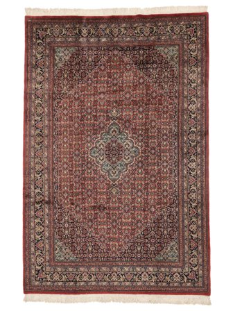 Bidjar Indisch Teppich Orientalischer Dunkelrot/Braun (Wolle, Indien)