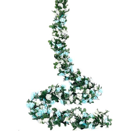 Garland Falsk Ros Vinranka 4 Stycken Konstgjord Blomma Hängande Ros Ivy Hängande Korg Bröllop Båge Trädgård