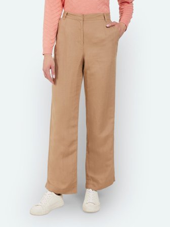 BRANDTEX - Hør Bukser - Camel - Vidde Ben