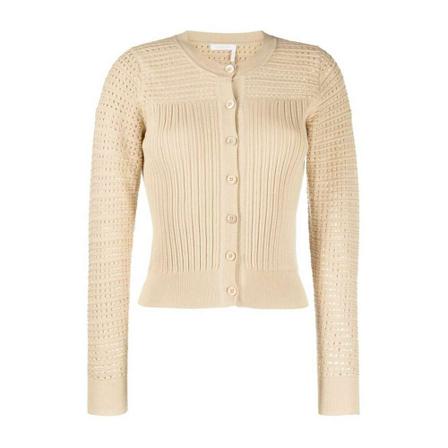 See by Chloé, Sweater Beige, Dames, Maat:L,Katoen