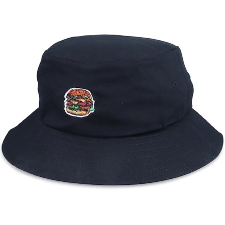 Abducted - Noir bucket Chapeau - Gut Grenade Burger Black Bucket @ Hatstore