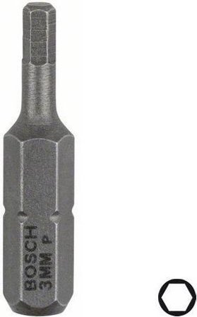 Bosch HEX Skruvbits HEX3 3-pack 25mm, Borra & mejsla