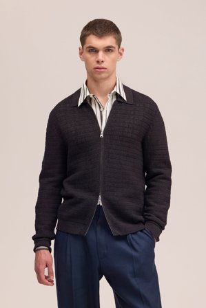 Gustav Tröja Herr Brun Ekologisk Bomull