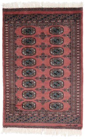 Dywan Pakistański Bucharski 2Ply 78X114 Ciemnoczerwony/Czarny (Wełna, Pakistan )