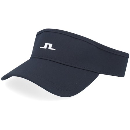 J.Lindeberg - Zwart visor Cap - Yaden Black Visor @ Hatstore