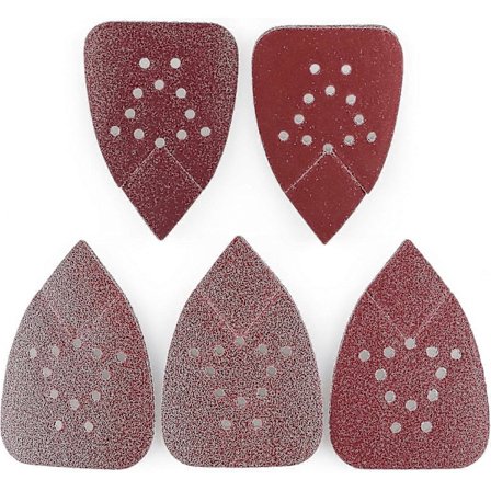 Slibepuder til Black and Decker Mouse Slibere, 50 STK 60 80 120 150 240 Korn Sandpapir Sortiment - 12 Hullers Krog