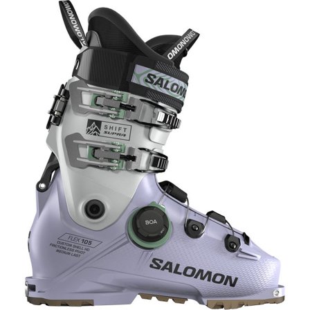 Salomon - Chaussures de ski All-Mountain femme Shift Supra Boa 105 - Cosmic Sky / Cool Gray 5 / Shale Green - 24/24.5