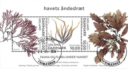 Danmark - Havets åndedræt - Stemplet miniark