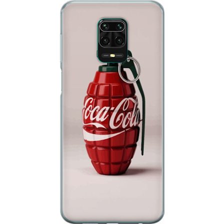 Yhteensopiva Puhelinkuori Xiaomi Xiaomi Redmi Note 9 Pro Taiteellinen kuva Coca Cola -granaatista punaisena ja vihreänä, pop-art-inspiroitu motiivi
