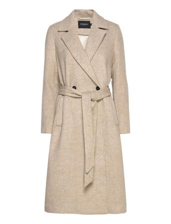 Sltenerife Coat Outerwear Coats Winter Coats Beige Soaked In Luxury*Betinget Tilbud