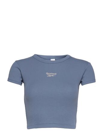 Cl Wde Ribbed Tee Blue Reebok Classics