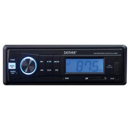 Denver Bilstereo med FM-radio, USB, SD, 3,5 mm CAU-444BT