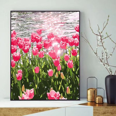 Digitaalinen maalausmaali numeroilla D D