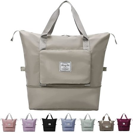 Stor Kapacitet Foldbar Rejsetaske, Bærbar Foldbar Rejsetaske Letvægts Vandtæt Oxford Stof Taske, Tør Og Våd Adskillelse Gymnastiktaske, Duffel Bag,