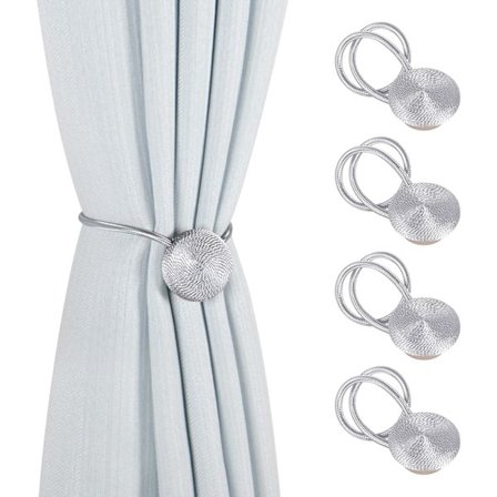 4 Stykker Magnetiske Gardinholdere Dekorative Magnetiske Gardinholdere