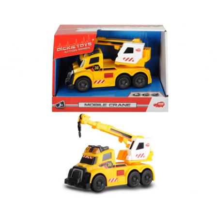 Simba Leksaker Cars Bilar Mobilkran Mobile Crane Ljus & Ljud Gul