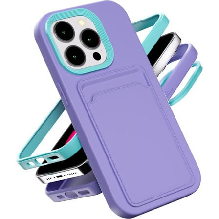 Mobilskal Kompatibla med Apple iPhone Xs Max Skal, Mjukt TPU-mobilskal med Kreditkortshållare